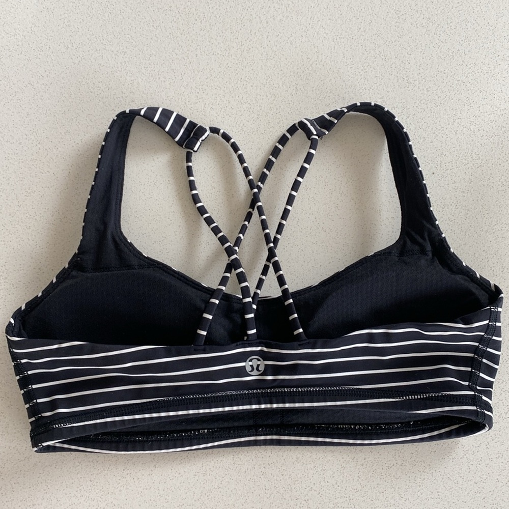 Lululemon striped sports bra